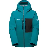 Mammut Stoney HS Hooded Jacket Herren, Hardshell-Skijacke – deep teal-black/XL