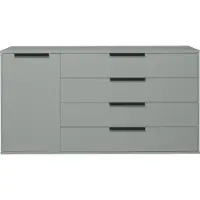 Mäusbacher Highboard MÄUSBACHER "Bonnie", grün (pine grün matt lack), B:168cm H:87cm T:45cm, Sideboards, Highboard