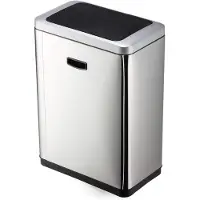 Durable Sensor Abfalleimer NO TOUCH Duo 2x20L, 342423 silber