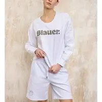 Blauer für Damen. 25SBLDF03257 Champey Gothic Sweatshirt weiß (L), Lässig, Baumwolle