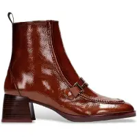 Hispanitas für Damen. HI243727 Rio braune Lederstiefeletten (36), 3 bis 5 cm, Reißverschluss, Lässig