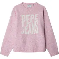 Pepe Jeans für Mädchen. PG7000013 Rosa Bekky-Pullover (12 Años), Klassisch, Polyester, Langarm, Kinderbekleidung