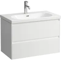Laufen LANI Waschtischunterbau, 2 Schubladen, SoftClose, 785x515x450mm, H4035521122601, Farbe: weiss matt