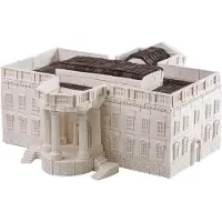 Wise Elk Gebäudepaket White House Junior 37 cm Gips Weiß 1901-Stück