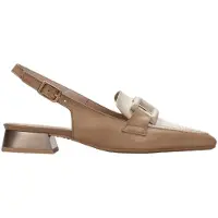 Hispanitas Damen Pumps aus Naturleder Hellbraun mit Schnallen HV243299