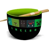 Stor Minecraft Ramenschale Mit Stäbchen