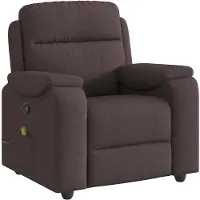 vidaXL Massagesessel Dunkelbraun Stoff