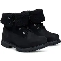 Timberland Womens Mid Warm Lined Waterproof Boot black 7.5 Wide Fit