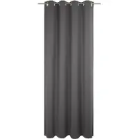 Wirth Vorhang "Newbury", grau, B:130cm H:275cm, Baumwolle, Polyester, Gardinen, Vorhang, nach Maß