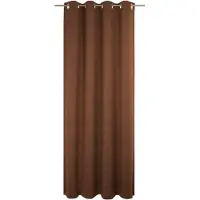 Wirth Vorhang "Trondheim B", braun (schoko), B:132cm H:235cm, Chenille, Polyacryl, Gardinen, Vorhang