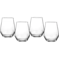 Ritzenhoff & Breker Longdrinkglas "Mambo", transparent, H:10,5cm Ø:8,5cm, Kristallglas, Trinkgefäße, Longdrinkglas, 4-teilig, 400 ml