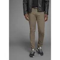 Bruno Banani Chinohose , Herren, Gr. 33, Länge 32, grün (khaki), Web, Obermaterial: 98% Baumwolle, 2% Elasthan, unifarben, regular fit lang, Hosen Chinohose