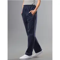 Trigema Jerseyhose "Freizeithose aus 100% Baumwolle", Damen, Gr. L, Normalgrößen, blau (navy), Web, 100% Baumwolle, Hosen Jerseyhose