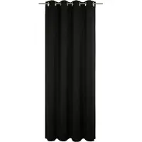 Wirth 1100000002199 "Newbury" Gr. 1, schwarz, B:130cm H:145cm, Jacquard, Baumwolle, Polyester, Gardinen, 1100000002199
