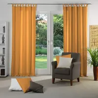 Wirth Vorhang "Dim out", orange, B:142cm H:205cm, Polyester, Gardinen, Vorhang, nach Maß