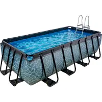 Exit Framepool BxLxH: 200x400x100 cm, mit Sandfilterpumpe und Sicherheitsleiter