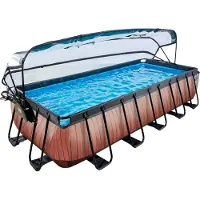 Exit Framepool "inkl. multifunktionaler Poolabdeckung" BxLxH: 250x540x100 cm, mit Sandfilteranlage und Sicherheitsleiter