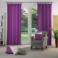 Wirth Vorhang "Dim out", lila, B:142cm H:195cm, Polyester, Gardinen, Vorhang, nach Maß