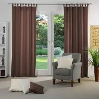 Wirth 1100000002199 "Dim out", braun, B:142cm H:395cm, Polyester, Gardinen, 1100000002199, nach Maß