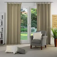 Wirth Vorhang "Dim out", grau (taupe), B:142cm H:405cm, Polyester, Gardinen, Vorhang, nach Maß