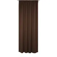 Wirth Vorhang "Newbury", braun, B:130cm H:165cm, Baumwolle, Polyester, Gardinen, Vorhang, nach Maß