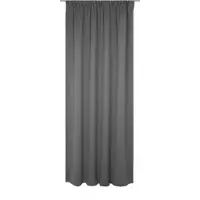 Wirth Vorhang "Newbury", grau, B:130cm H:275cm, Baumwolle, Polyester, Gardinen, Vorhang, nach Maß