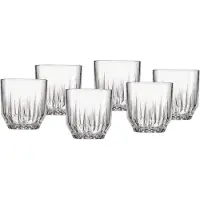 Ritzenhoff & Breker Whiskyglas "Palace", transparent, B:8,5cm H:9cm Ø:8,5cm, Glas, Trinkgefäße, Whiskyglas, 6er Set, je 300 ml