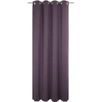 Wirth Vorhang "Trondheim B", lila (beere), B:132cm H:385cm, Chenille, Polyacryl, Gardinen, Vorhang