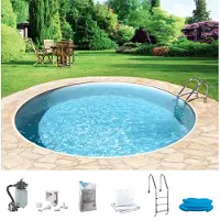 KONIFERA Rundpool "HOLIDAY 3", weiß, H:120cm Ø:400cm, Schwimmbecken, Rundpool, Höhe 120 cm, in verschiedenen Größen