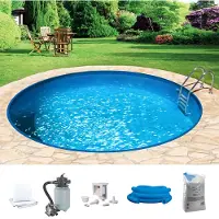 KONIFERA Rundpool "HOLIDAY 5", weiß, H:120cm Ø:300cm, Schwimmbecken, Rundpool, Höhe 120 cm, in verschiedenen Größen