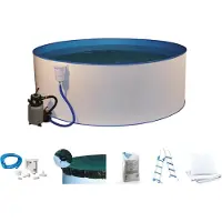 BWT Rundpool "inkl. Sicherheitsleiter und weiterem Zubehör", weiß, H:120cm Ø:300cm, Schwimmbecken, Rundpool, in verschiedenen Größen