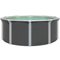 Kwad Rundpool "Green line Evolution" 3,6x1,32 Design Folie in blau, sand oder grau erhältlich