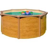 Kwad Rundpool "Green line Evolution" 3,6x1,32 wood Folie in blau, sand oder grau erhältlich