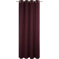 Wirth Vorhang "Newbury", lila (aubergine), B:130cm H:235cm, Baumwolle, Polyester, Gardinen, Vorhang, nach Maß