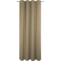 Wirth Vorhang "Dim out", grau (taupe), B:142cm H:315cm, Polyester, Gardinen, Vorhang, nach Maß