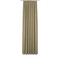 Wirth Vorhang "Trondheim B", gelb (ocker), B:132cm H:285cm, Chenille, Polyacryl, Gardinen, Vorhang, nach Maß