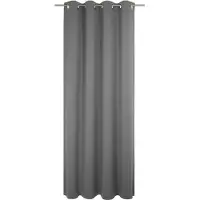 Wirth Vorhang "Dim out", grau, B:142cm H:215cm, Polyester, Gardinen, Vorhang, nach Maß