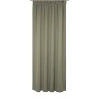 Wirth Vorhang "Umea" Gr. 1, grau (dunkelgrau), B:132cm H:145cm, Jacquard, Polyester, Gardinen, Vorhang