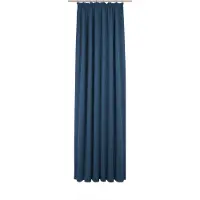 Wirth Vorhang "Umea" Gr. 1, blau (dunkelblau), B:132cm H:145cm, Jacquard, Polyester, Gardinen, Vorhang
