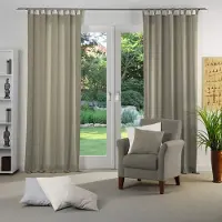 Wirth Vorhang "Torbole" Gr. 1, braun (mittelbraun), B:65cm H:125cm, Jacquard, Baumwolle, Polyester, Gardinen, Vorhang