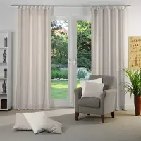 Wirth Vorhang "Torbole" Gr. 1, gelb (ocker), B:65cm H:125cm, Jacquard, Baumwolle, Polyester, Gardinen, Vorhang