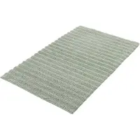Kleine wolke Badematte "Yara, Badvorleger, Badezimmer Teppich", grün (maledivia), H:5mm, Baumwolle, Badematten, Badematte, Badteppich, Uni Farben, gestreift, waschbar