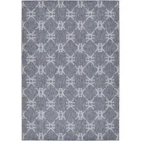 Sansibar Teppich "Nordsee Beach SA-034", grau (anthrazit), B:80cm H:5mm L:150cm, Polypropylen, Teppiche, Teppich, modernes Design, Motiv: gekreuzte Säbel, In- und Outdoor geeignet