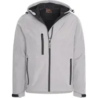 Cappuccino Italia Softshell Hooded Jacket Grau - Große XXL