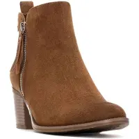 Refresh für Damen. 17318001-CAMEL Stiefelette 173180 braun (36), 3 bis 5 cm, Reißverschluss, Lässig
