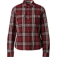 Superdry für Damen. W4010513A Holzfällerhemd aus Flanell rot (XS), Lässig, Baumwolle, Langarm