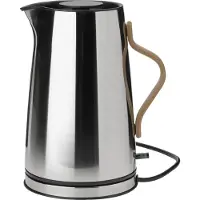 Stelton Emma Wasserkocher 1,2 l mit Buchengriff, steel