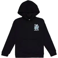 Roxy Hoodie "Surf Feeling Brushed", Kinder, Gr. 8(125-130cm), grau (anthrazit), Obermaterial: 60% Baumwolle, 40% Polyester., Sweatshirts Hoodie