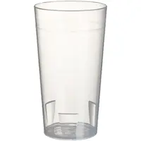 Starpak Trinkbecher , Mehrweg, 0,4 l, Ø 75 mm, mit Füllstrich & Stapelkante, unzerbrechlich, spülmaschinengeeignet, PP, transluzent, 10 Stück