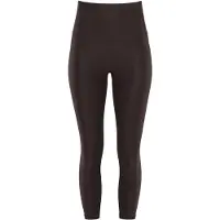 Winshape Leggings "7/8-Tights HWL317C", Damen, Gr. XL, Normalgrößen, espresso, 85% Polyester, 15% Elasthan, Hosen Leggings, mit V-Shape Applikation und Core-Bund
